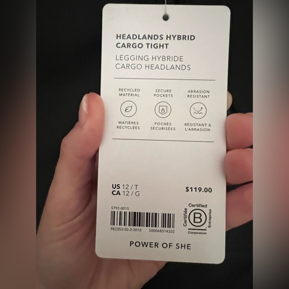 NWT Tall Athleta Headlands High Rise Cargo Leggings - Picture 4 of 7